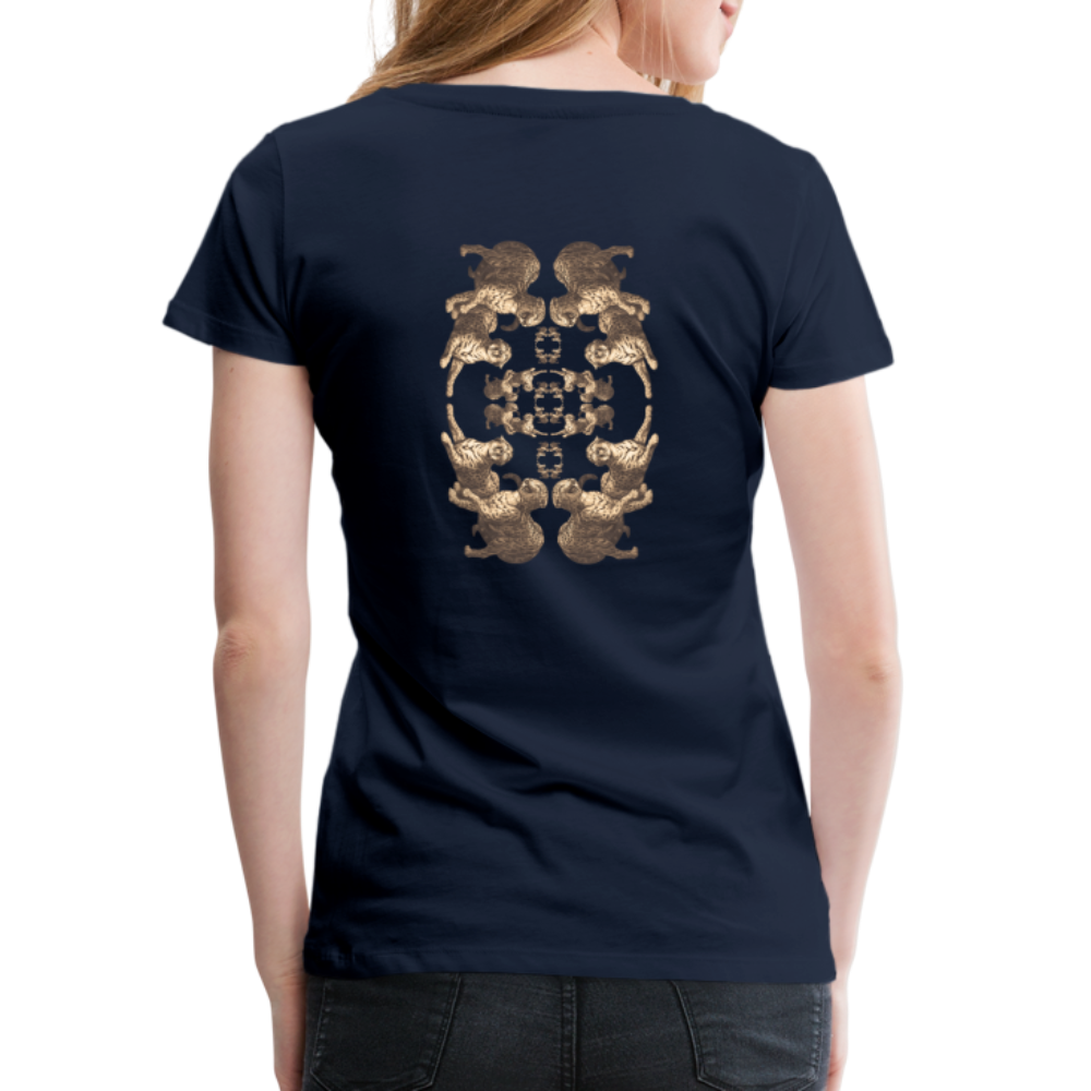 Eye of the Tiger - Batch1 - Frauen Premium T-Shirt - Navy