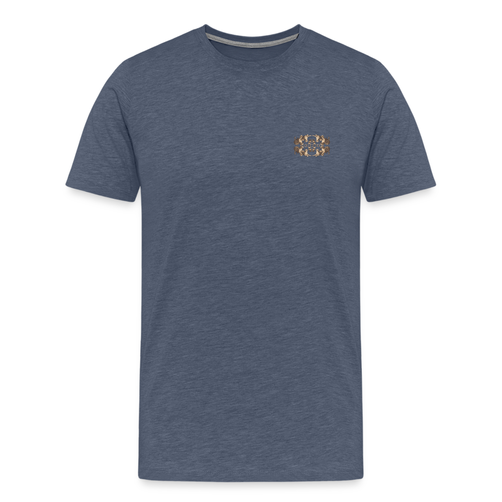 Eye of the Tiger - Batch1 - Männer Premium T-Shirt - Blau meliert