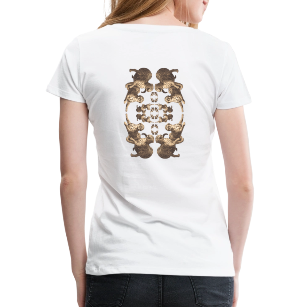 Eye of the Tiger - Batch1 - Frauen Premium T-Shirt - Weiß