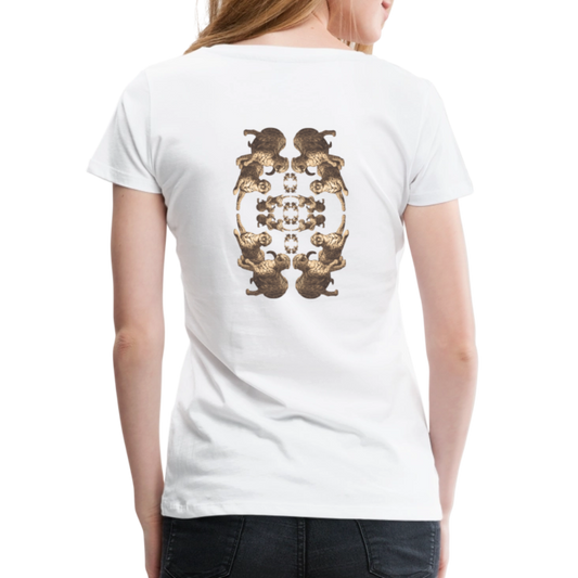 Eye of the Tiger - Batch1 - Frauen Premium T-Shirt - Weiß