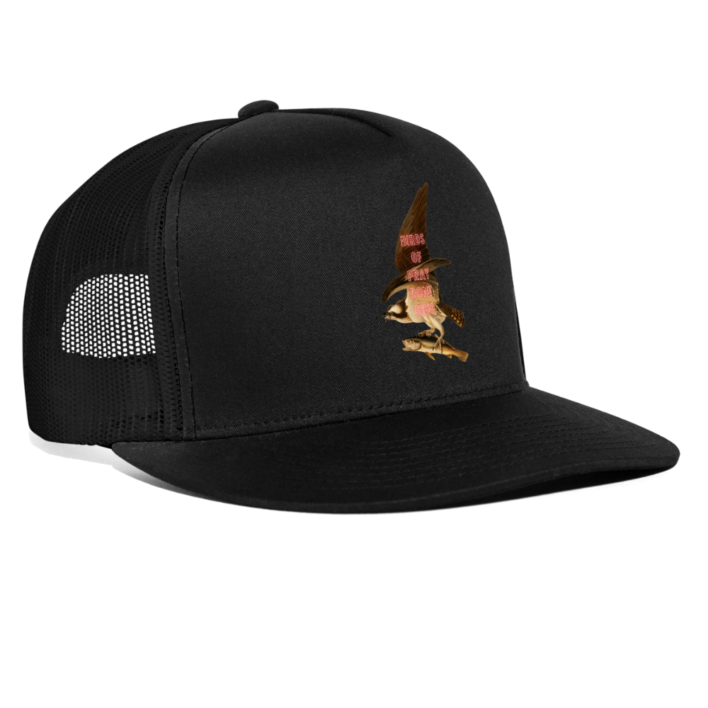 Birds of pray don't sing - Batch1 - Trucker Cap - Schwarz/Schwarz