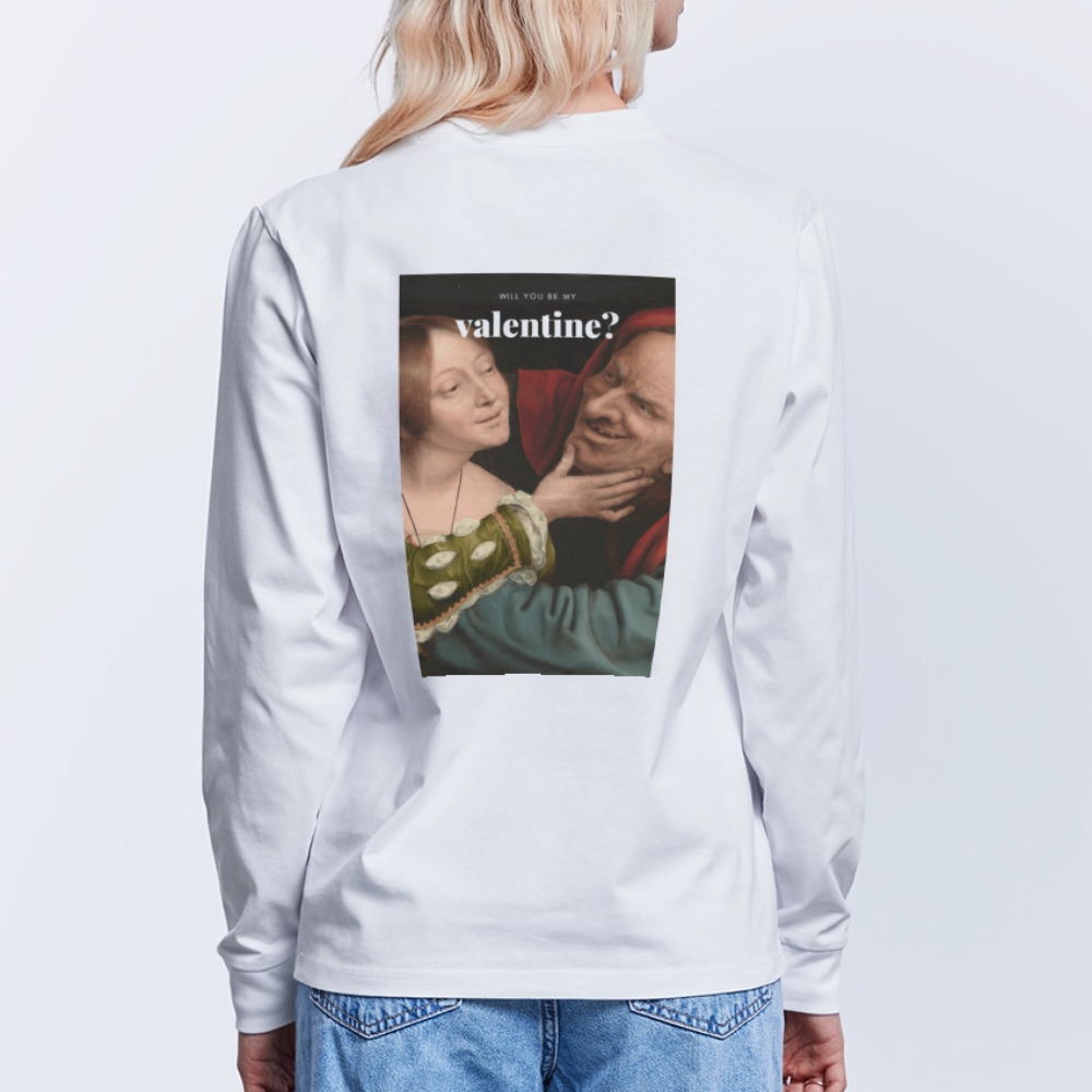 Will you be my Valentine - Batch1 - Stanley/Stella Unisex Bio-Langarmshirt SHIFTS DRY - Weiß