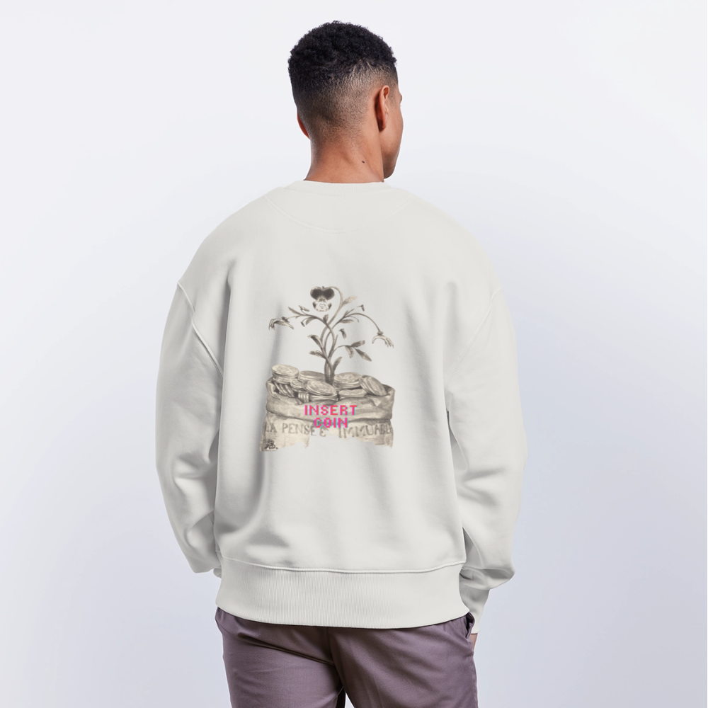 Insert Coin - Batch1 - Stanley/Stella Unisex Oversize Bio Pullover RADDER - OFF WHITE