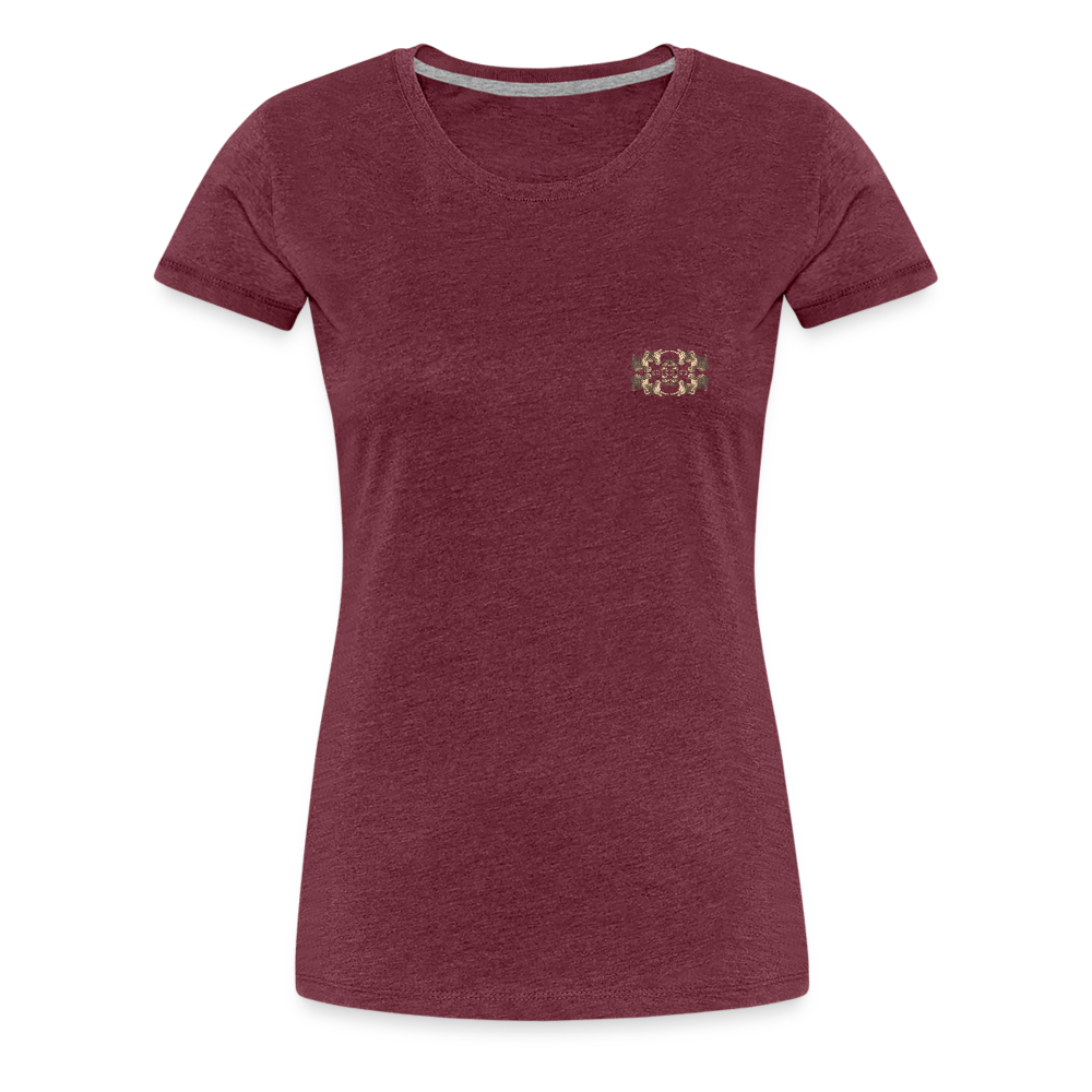 Eye of the Tiger - Batch1 - Frauen Premium T-Shirt - Bordeauxrot meliert