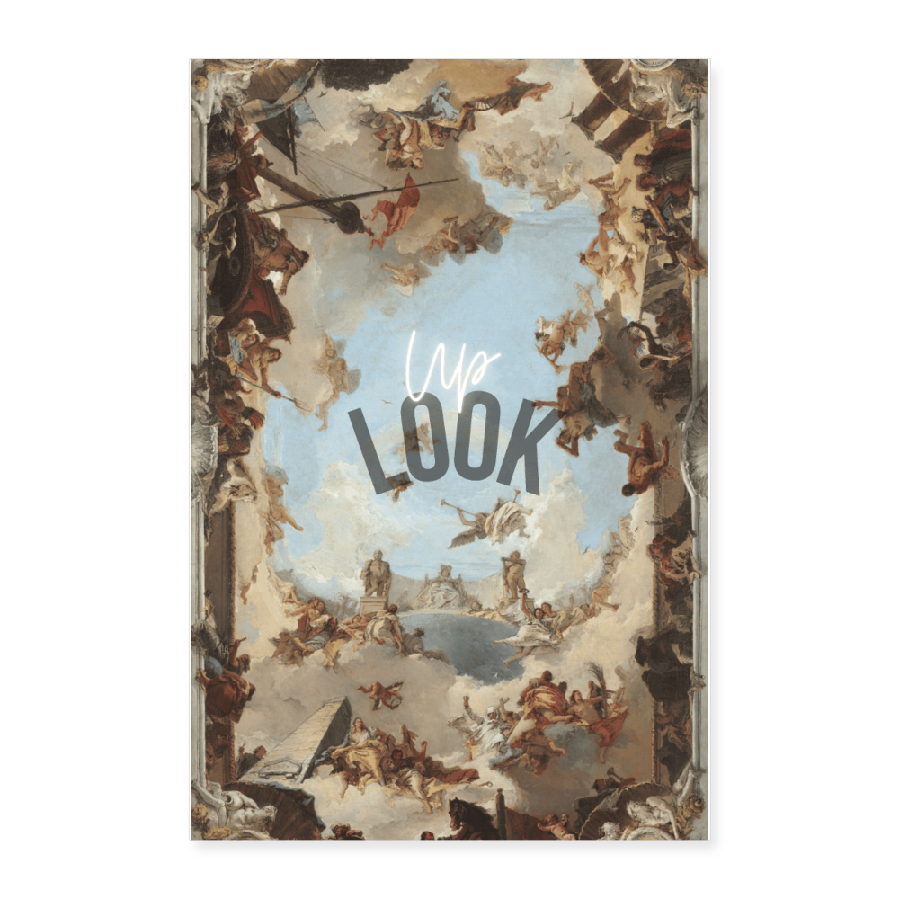 Look Up - Batch1 - Poster 40x60 cm - Weiß