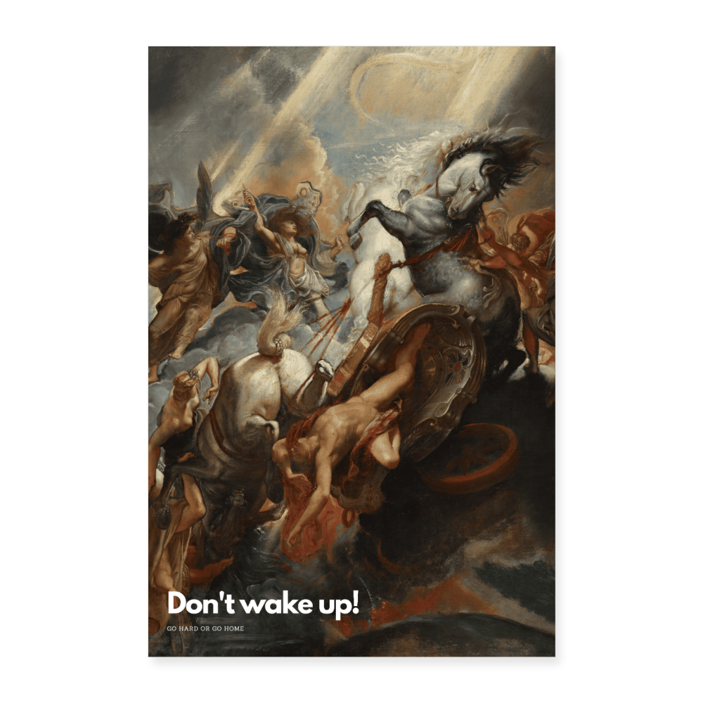 Don't wake up - Batch1 - Poster 40x60 cm - Weiß