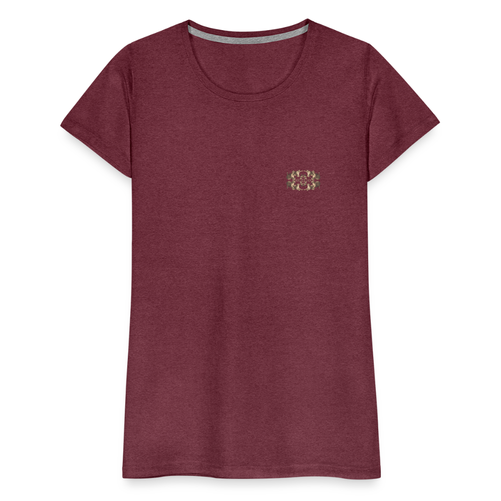 Eye of the Tiger - Batch1 - Frauen Premium T-Shirt - Bordeauxrot meliert