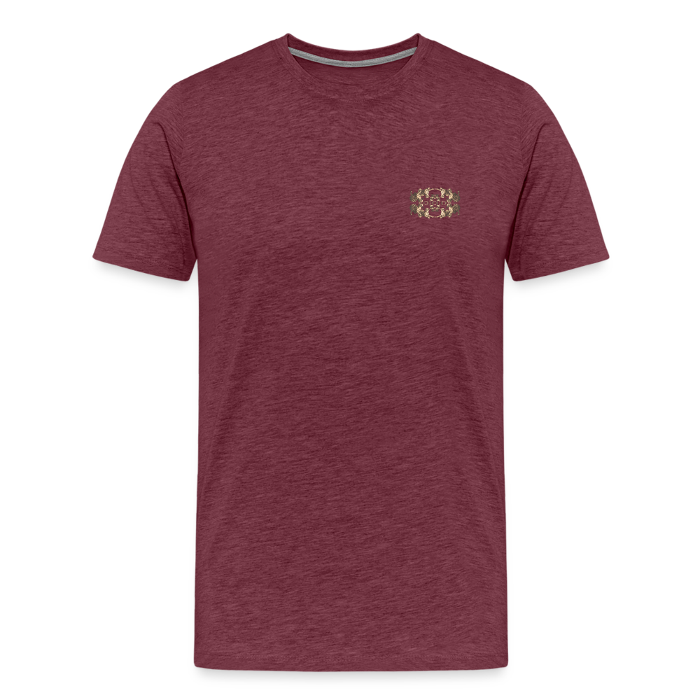 Eye of the Tiger - Batch1 - Männer Premium T-Shirt - Bordeauxrot meliert