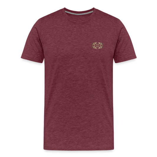 Eye of the Tiger - Batch1 - Männer Premium T-Shirt - Bordeauxrot meliert