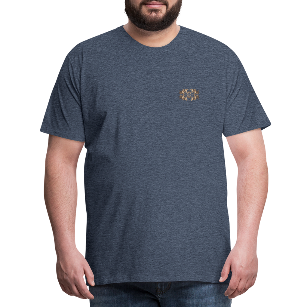 Eye of the Tiger - Batch1 - Männer Premium T-Shirt - Blau meliert