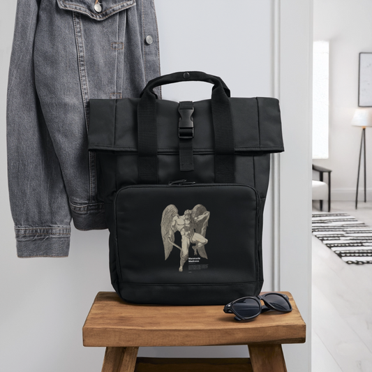 Manmade Madness - Batch1 - Rolltop Rucksack mit zwei Griffen - Schwarz