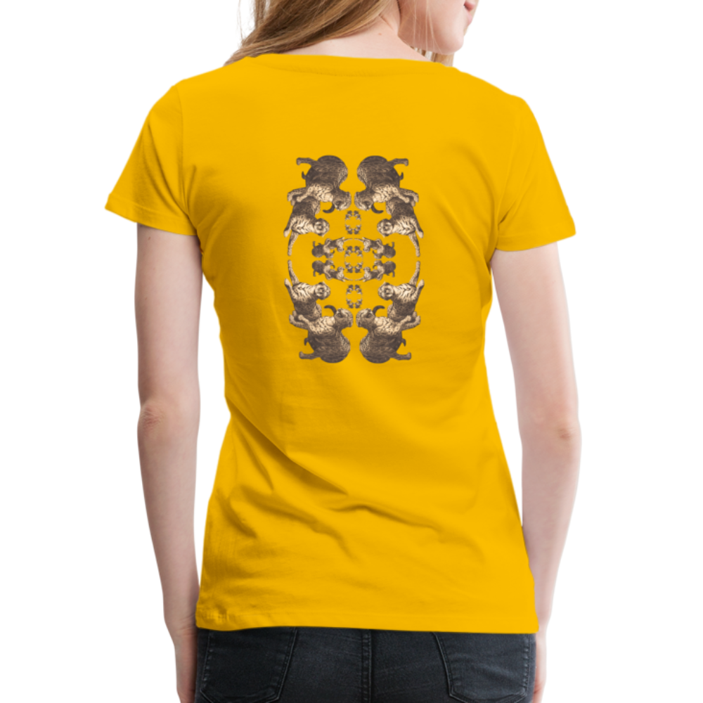 Eye of the Tiger - Batch1 - Frauen Premium T-Shirt - Sonnengelb