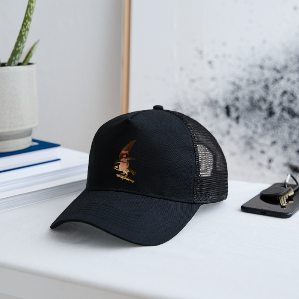 Birds of pray don't sing - Batch1 - Trucker Cap - Schwarz/Schwarz