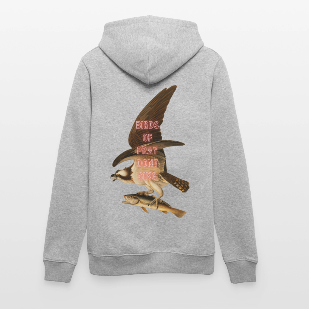 Birds of pray don't sing - Batch1 - Stanley/Stella Unisex Bio-Hoodie CRUISER - Grau meliert