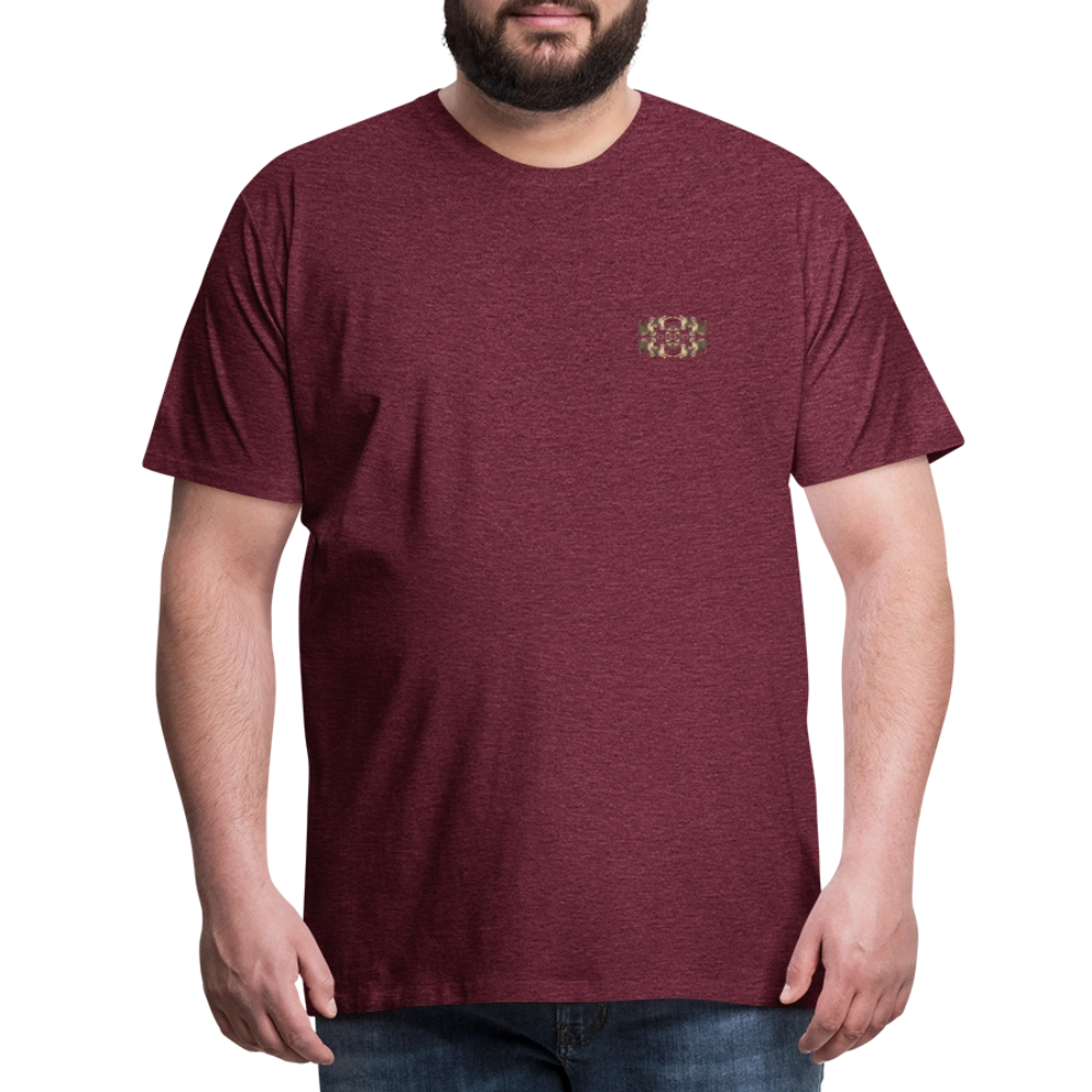 Eye of the Tiger - Batch1 - Männer Premium T-Shirt - Bordeauxrot meliert