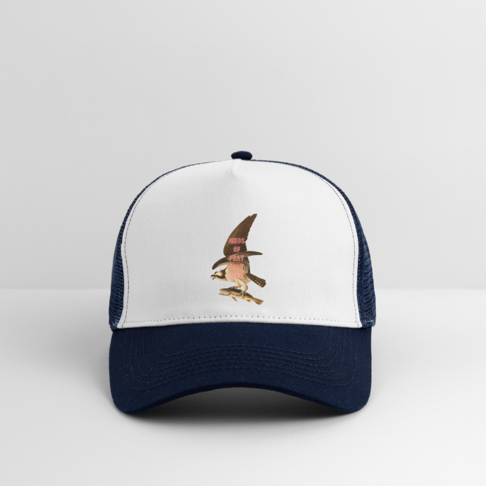 Birds of pray don't sing - Batch1 - Trucker Cap - Weiß/Navy