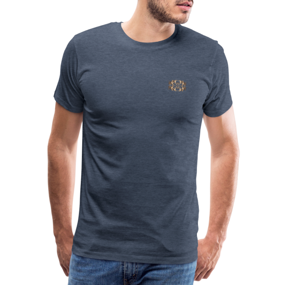 Eye of the Tiger - Batch1 - Männer Premium T-Shirt - Blau meliert