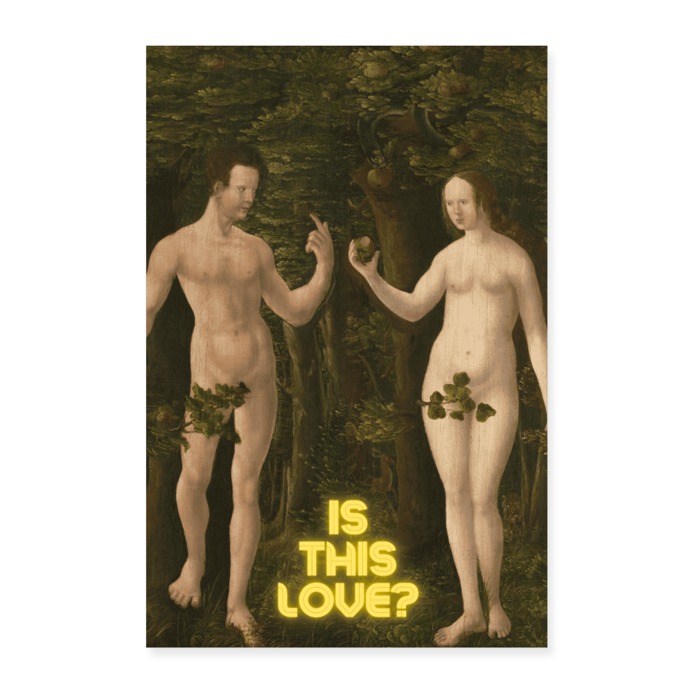 Is this love? - Batch1 - Poster 40x60 cm - Weiß