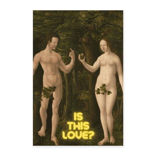 Is this love? - Batch1 - Poster 40x60 cm - Weiß