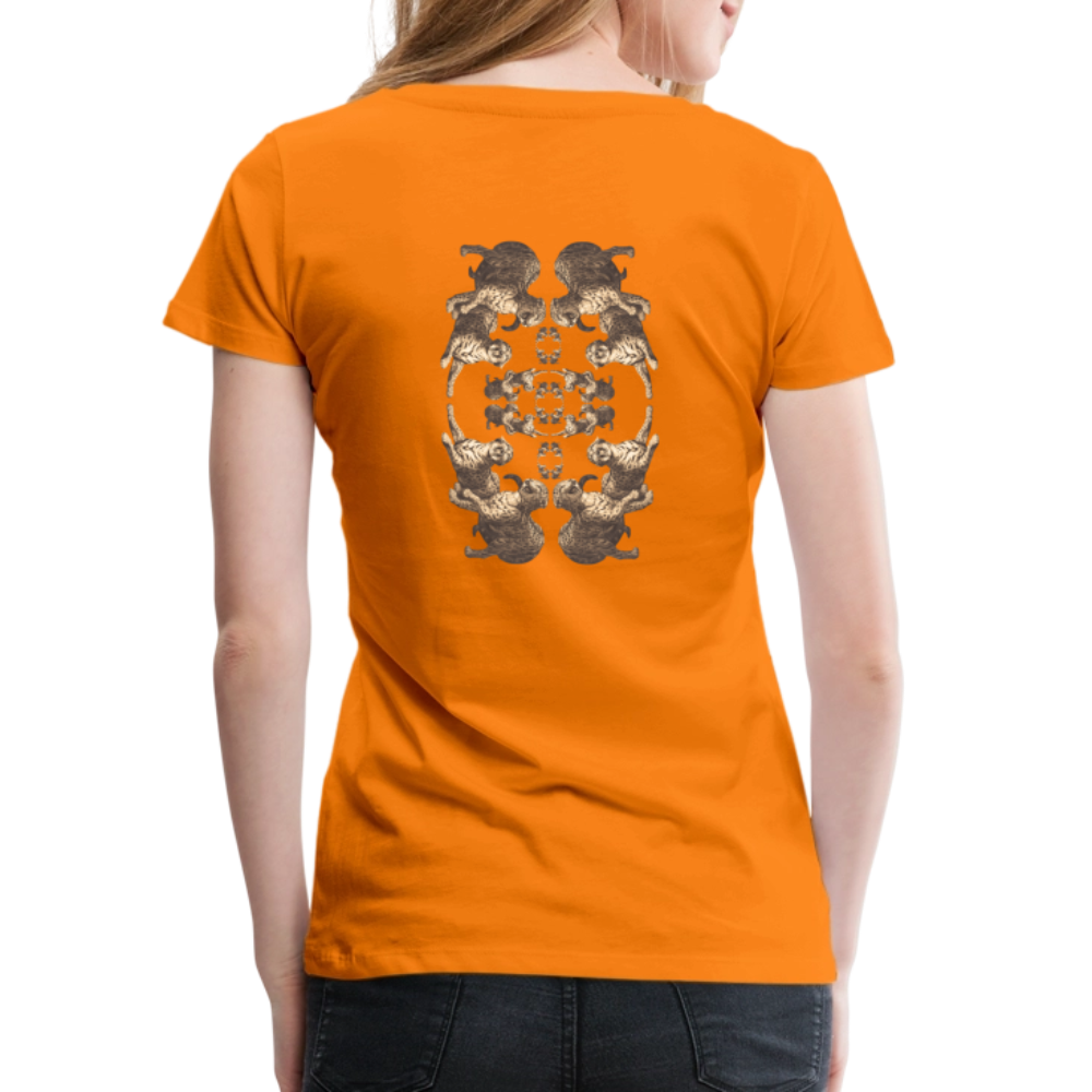 Eye of the Tiger - Batch1 - Frauen Premium T-Shirt - Orange